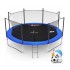 Батут Hop-Sport Blue 427 см с внутренней сеткой и лестницей