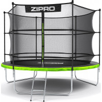 Батут Zipro Jump Pro 312 см с внутренней сеткой и лестницей