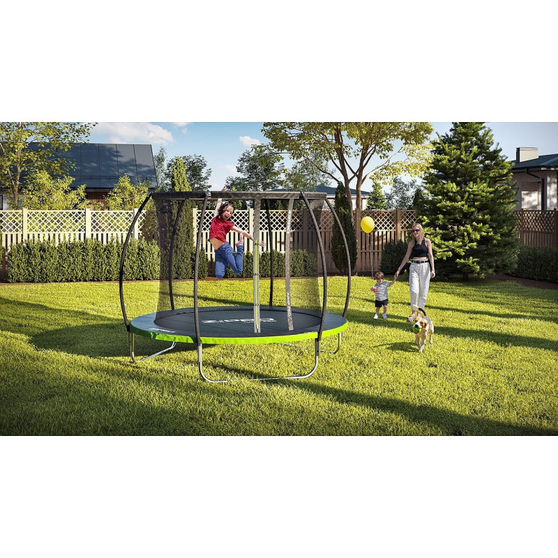 Батут Zipro Jump Pro Premium 252 см із внутрішньою сіткою та драбинкою