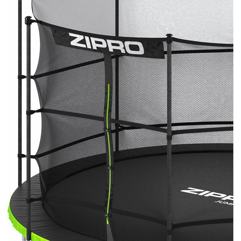 Батут Zipro Jump Pro 496 см с внутренней сеткой и лестницей