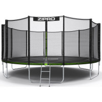 Батут Zipro Jump Pro 496 см із зовнішньою сіткою і драбинкою