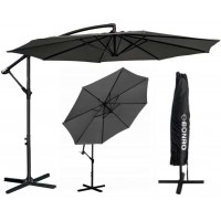 Зонт садовый регулируемый Bonro B-7012 с наклоном, серый, 3 м, 8 спиц