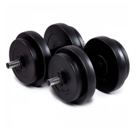 Гантели битумные Iron Body 2 x 16 кг с перчатками