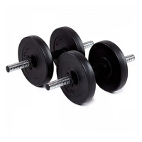 Гантелі бітумні Iron Body 2 x 6 кг з рукавичками