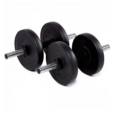 Гантелі бітумні Iron Body 2 x 6 кг з рукавичками