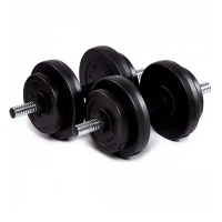 Гантелі бітумні Iron Body 2 x 8,5 кг з рукавичками
