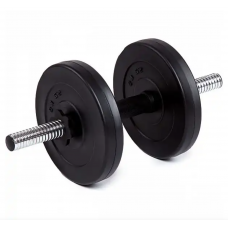 Гантель бітумна Iron Body 5,5 кг з рукавичками