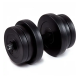 Гантель битумная Iron Body 20,5 кг с перчатками