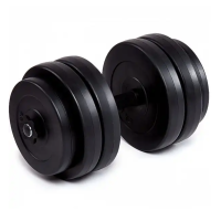 Гантель бітумна Iron Body 25,5 кг з рукавичками