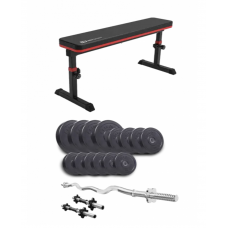 Набір Elitum Titan 45 кг з лавою Hop-Sport 1025 PRO