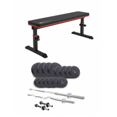 Набір Elitum Titan 54 кг з лавою Hop-Sport 1025 PRO