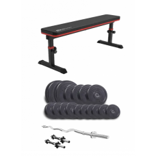Набір Elitum Titan 65 кг з лавою Hop-Sport 1025 PRO