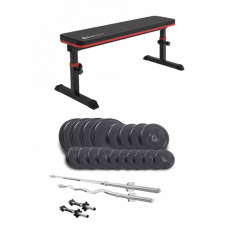 Набір Elitum Titan 94 кг з лавою Hop-Sport 1025 PRO