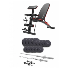 Набір Elitum Titan 54 кг з лавою Hop-Sport 1035