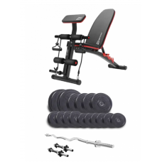 Набір Elitum Titan 65 кг з лавою Hop-Sport 1035