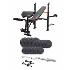 Набір Elitum Titan 45 кг з лавою Hop-Sport 1055 PRO