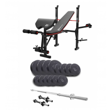 Набір Elitum Titan 48 кг з лавою Hop-Sport 1055 PRO