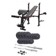 Набір Elitum Titan 54 кг з лавою Hop-Sport 1055 PRO
