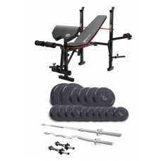 Набір Elitum Titan 74 кг з лавою Hop-Sport 1055 PRO