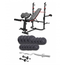 Набір Elitum Titan 45 кг з лавою Hop-Sport 1065 PRO