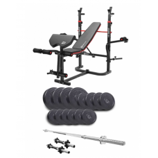 Набір Elitum Titan 48 кг з лавою Hop-Sport 1065 PRO