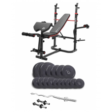 Набір Elitum Titan 65 кг з лавою Hop-Sport 1065 PRO