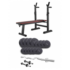 Набір Elitum Titan 45 кг з лавою Hop-Sport 1080