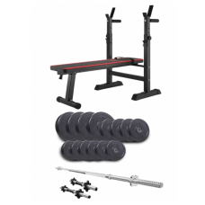 Набір Elitum Titan 48 кг з лавою Hop-Sport 1080