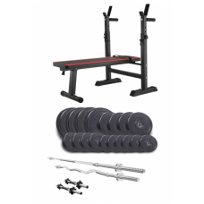 Набір Elitum Titan 94 кг з лавою Hop-Sport 1080