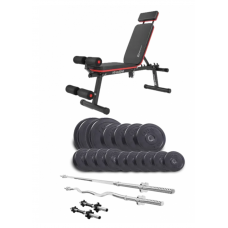 Набір Elitum Titan 74 кг з лавою Hop-Sport 2040 HB