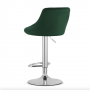 Барний стілець Leobert Kast з спинкою 2 штуки зелений