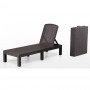 Складний шезлонг Bonro B-24067 коричневий
