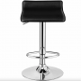 Барный стул Costway Forse экокожа 2 штуки с подставкой для ног черный