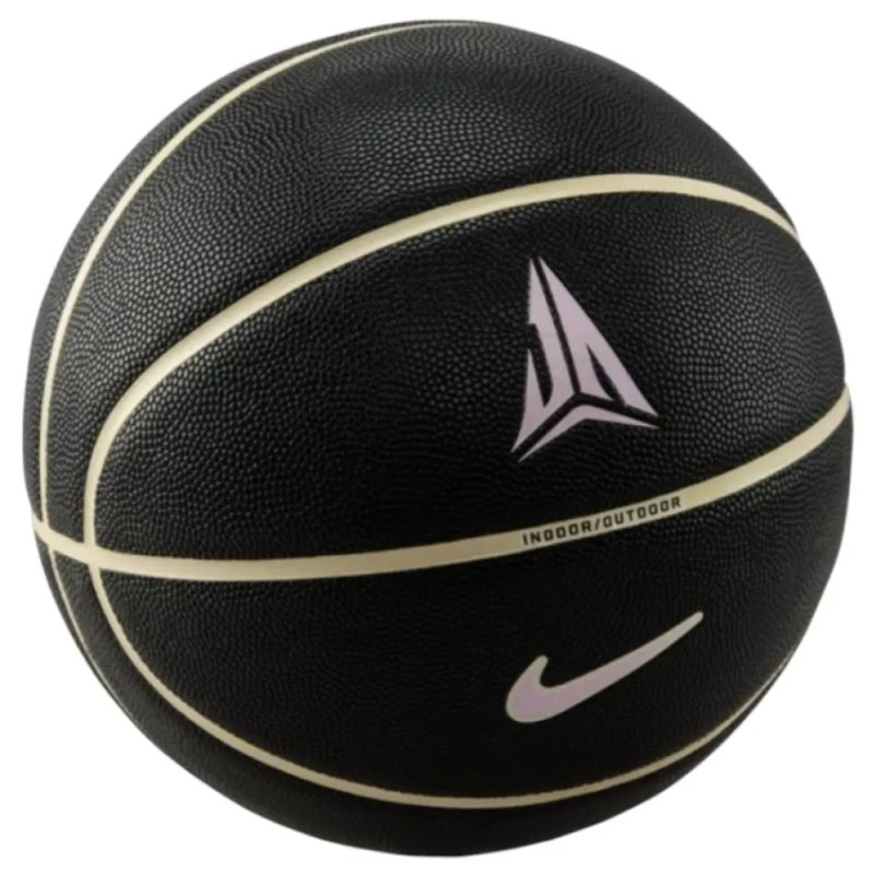 Мяч баскетбольный Nike ALL COURT 8P J MORANT DEFLATED BLACK/COCONUT MILK/PINK FOAM/MILK, размер 7