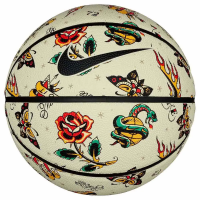 Мяч баскетбольный Nike BASKETBALL 8P PRM ENERGY DEFLATED KHAKI/BLACK/LT KHAKI/BLACK, размер 7