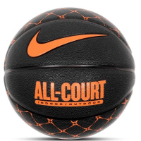Мяч баскетбольный Nike EVERYDAY ALL COURT 8P GRAPHIC DEFLATED ANTHRACITE/TOTAL ORANGE/BLACK, размер 7