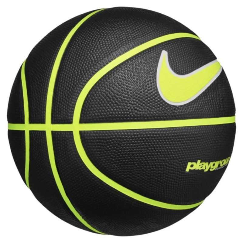 Баскетбольный мяч Nike EVERYDAY PLAYGROUND 8P DEFLATED BLACK/VOLT/WHITE, размер 5