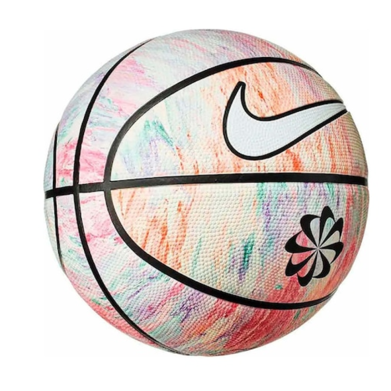 Мяч баскетбольный Nike EVERYDAY PLAYGROUND 8P NEXT NATURE DEFLATED MULTI/WHITE/BLACK/WHITE, размер 6