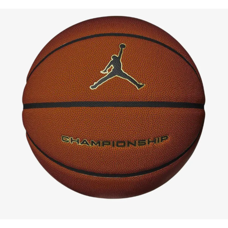 Мяч баскетбольный Nike JORDAN CHAMPIONSHIP 8P DEFLATED AMBER/BK/METALLIC GOLD/BK, размер 7