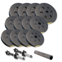 Гантелі 2 в 1 Besport PowerPro 42 кг з перехідником для штанги