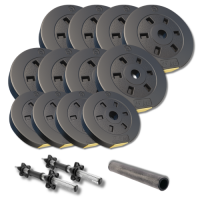 Гантелі Besport PowerPro 52 кг з перехідником для штанги