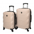 Комплект из 2 пластиковых чемоданов Bonro 2019 (средний, большой), бежевый