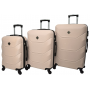 Набор чемоданов Bonro 2019 - 3 штуки (S, M, L), бежевый