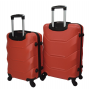 Комплект из 2 пластиковых чемоданов Bonro 2019 (средний, большой), красный