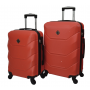 Комплект из 2 пластиковых чемоданов Bonro 2019 (средний, большой), красный