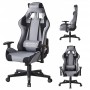Геймерское кресло Bonro B-142 серое + 2 подушки