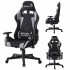 Геймерское кресло Bonro B-142 чёрно-серое + 2 подушки