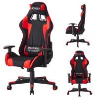 Геймерское кресло Bonro B-142 красное + 2 подушки