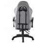 Геймерское кресло Bonro B-145 чёрно-серое с подставкой для ног
