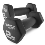 Неопреновые гантели для фитнеса TREX Sport TX-020VD 2x2 кг